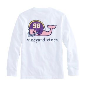 Vineyard Vines Football Whale Pocket T-Shirt